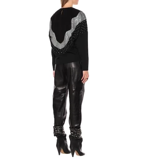 Isabel Marant Valia embellished wool top 3