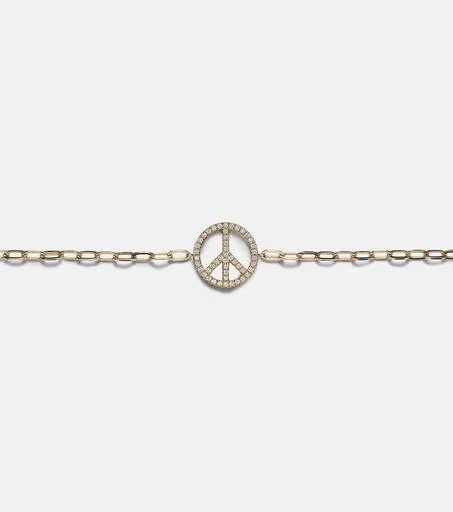 Roxanne First Peace Out 14kt gold bracelet with diamonds 4