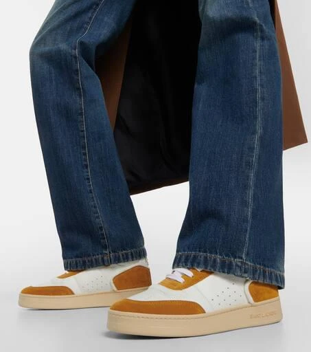 Yves Saint Laurent SL/80 leather and suede sneakers 4