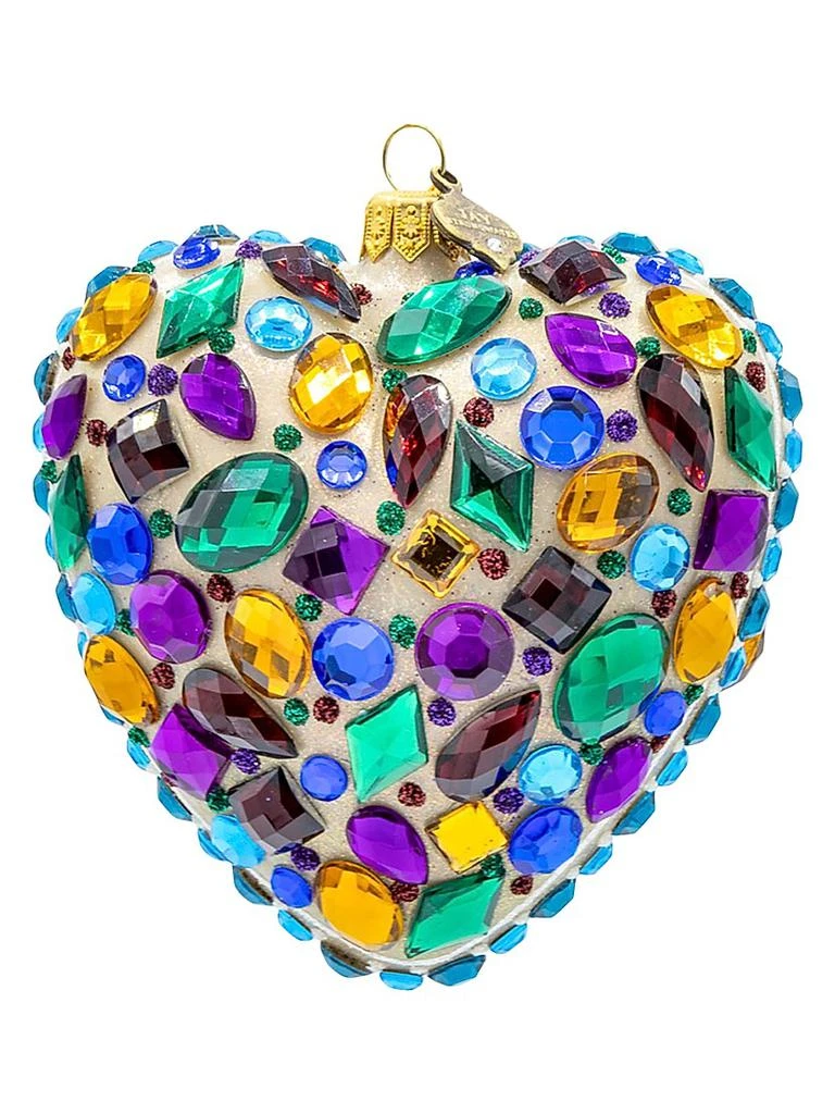 Jay Strongwater Crystal-Embellished Heart Ornament