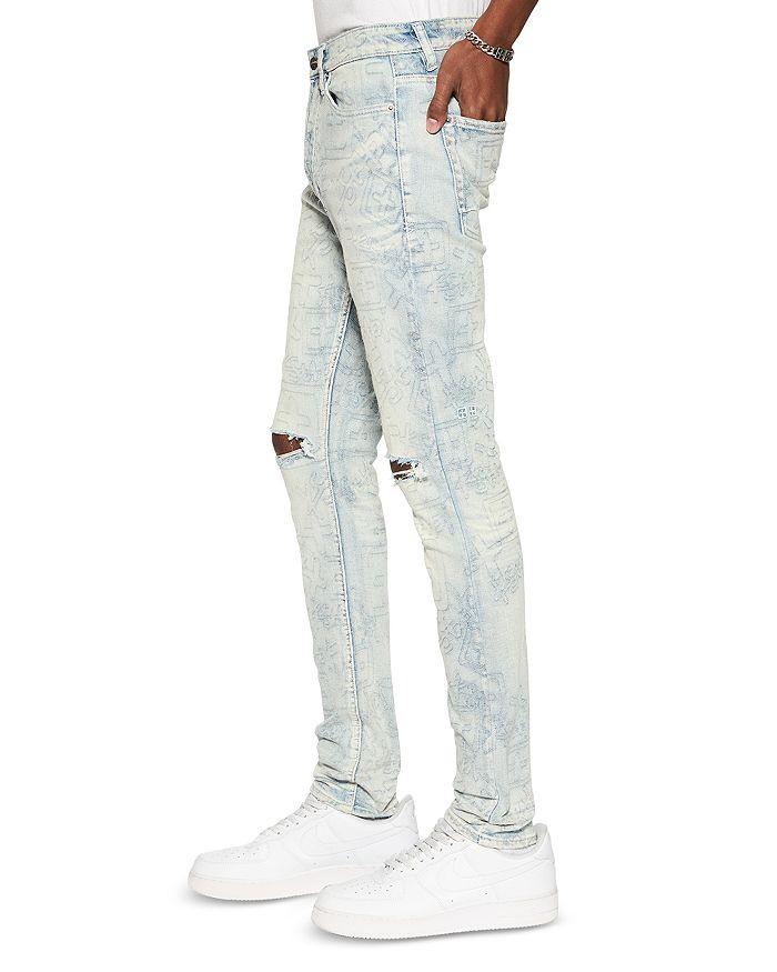 Ksubi Van Winkle Stencil Legacy Skinny Jeans in Blue