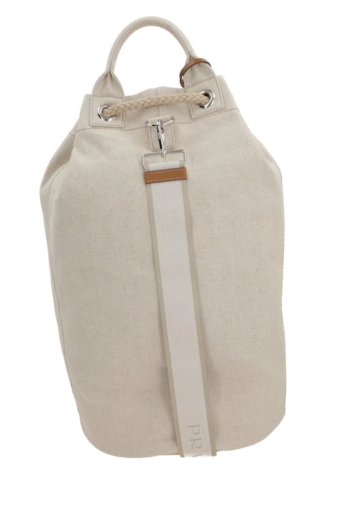 Prada Prada Logo-Printed Drawstring Backpack 2