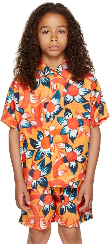 Endless Joy Kids Orange Wildflower Shirt
