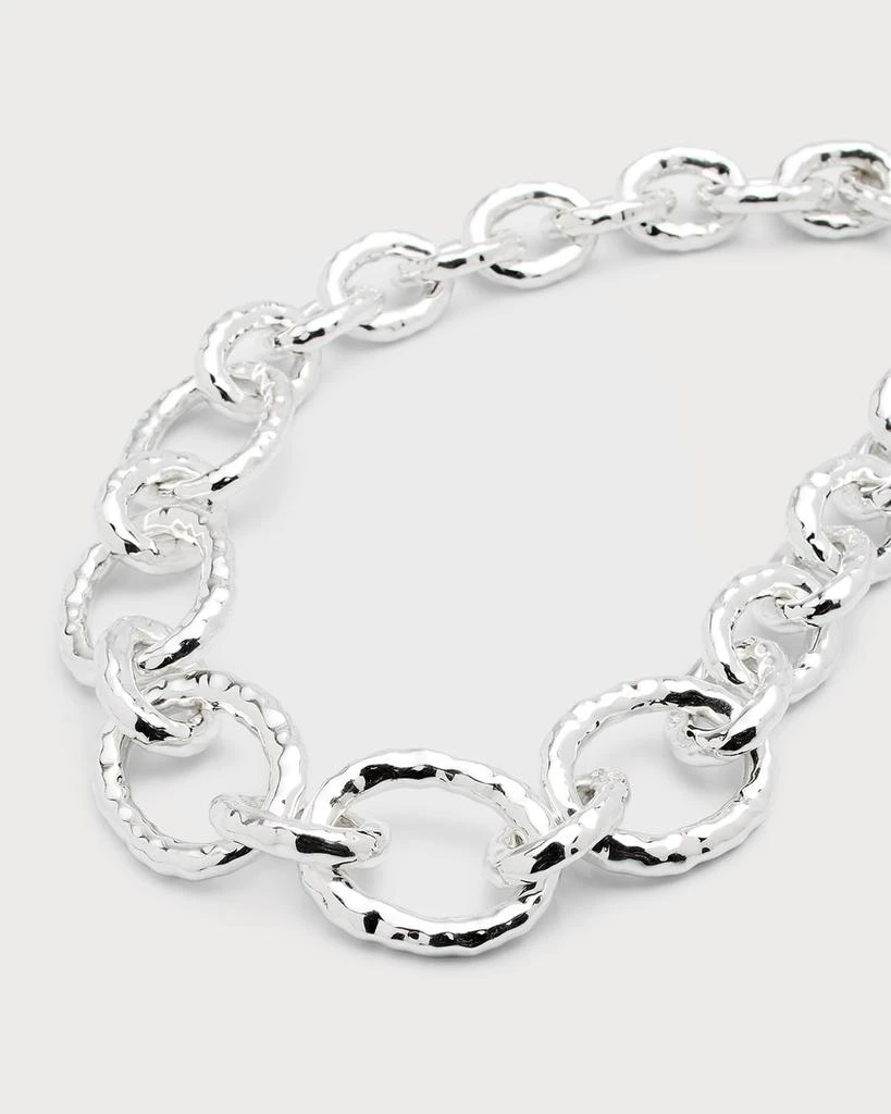 Ippolita Short Hammered Bastille Necklace in Sterling Silver 3