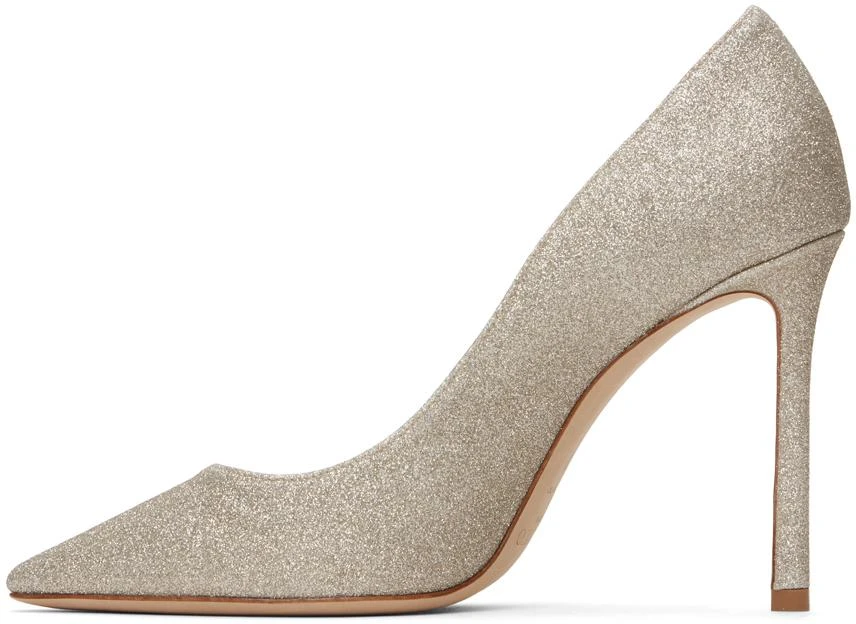Jimmy Choo Silver Romy 100 Heels 3