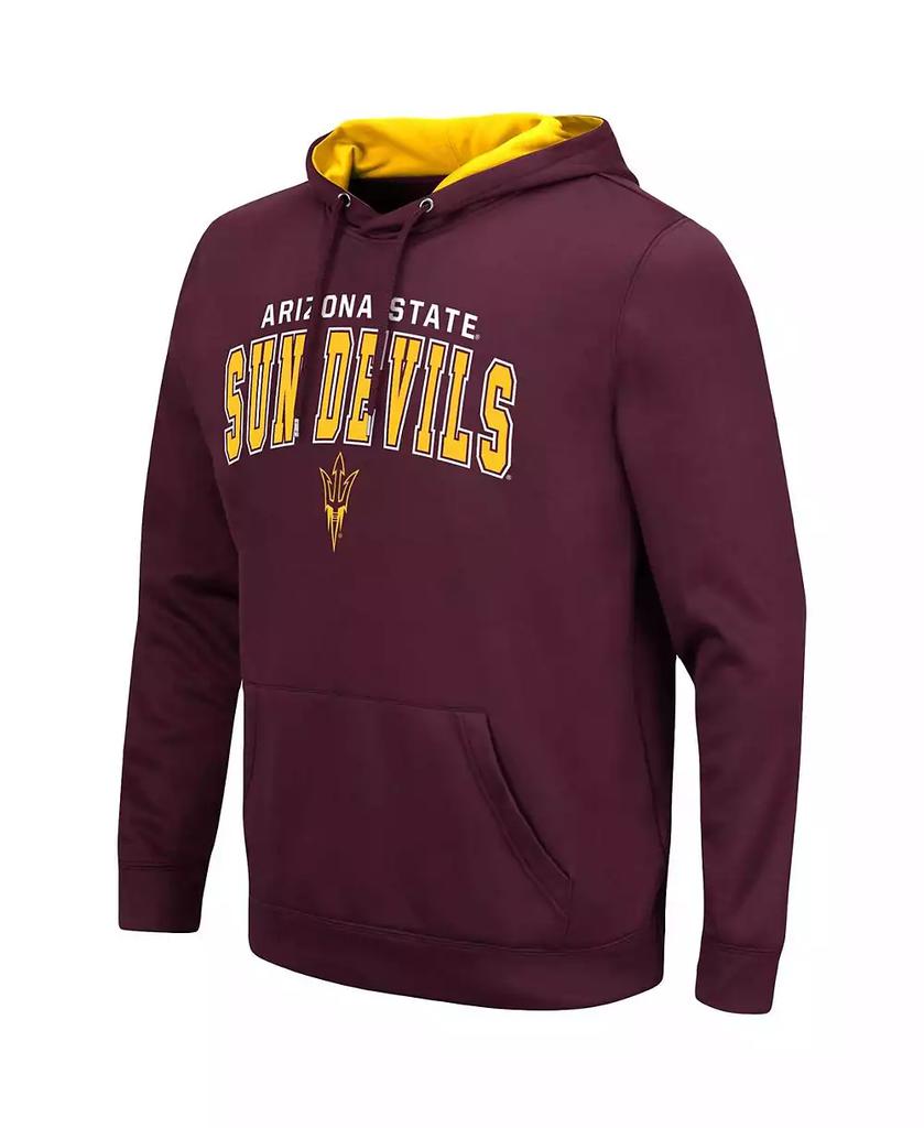 Colosseum Men's Maroon Arizona State Sun Devils Resistance Pullover Hoodie