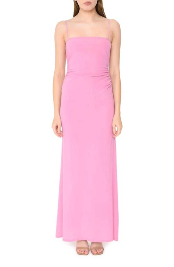 wayf pink dress WAYF Isabella Mesh Maxi Dress in Pink at Nordstrom, Size Large