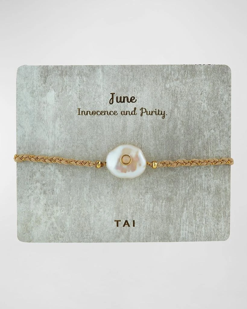 Tai Baroque Pearl Handmade Birthstone Bracelet