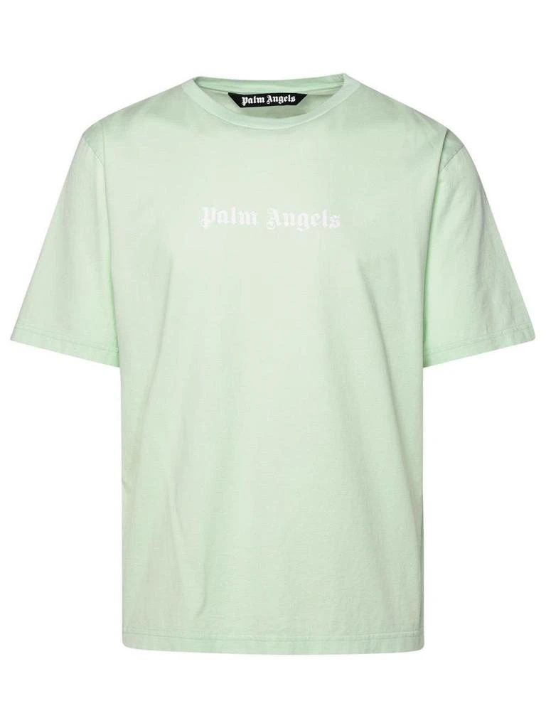 Palm Angels Palm Angels Green Cotton T-Shirt 1