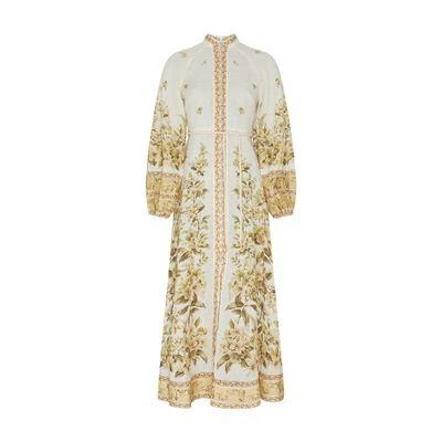 Zimmermann Golden buttoned midi dress 1