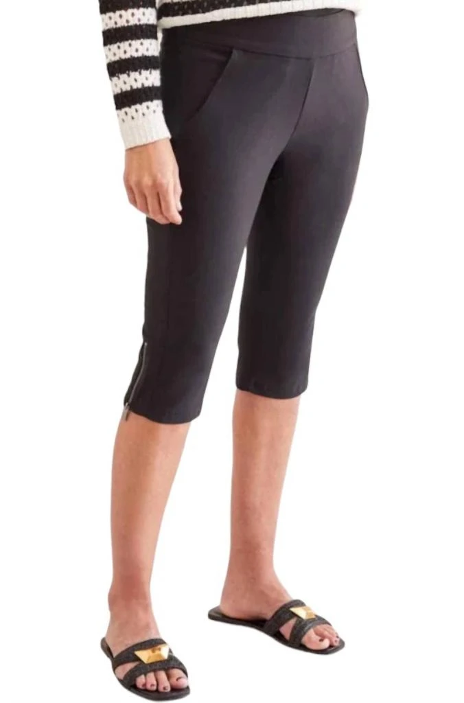 Tribal Tribal - Flatten It Pull On Capri Pants 1