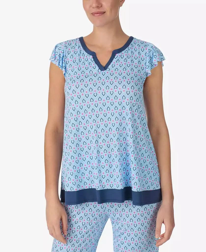 Ellen Tracy Women
s Short Sleeve Cropped PJ Set 4