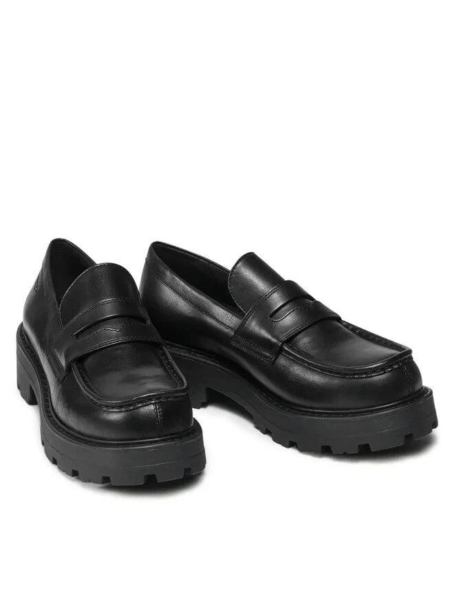 Vagabond Cosmo 2.0 5049-501-20 Flat Women's 8 Black Leather Loafers Shoes ZOGG15 4