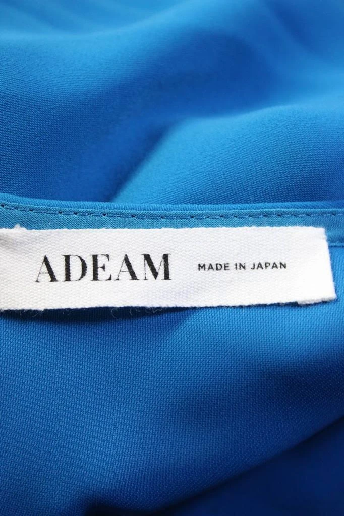 Adeam Womens Ruched Parachute Dress Turquoise 6