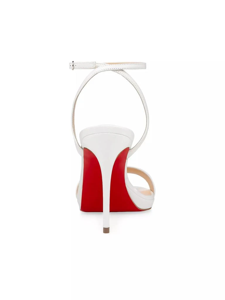 Christian Louboutin Loubi Queen 100MM Leather Sandals 4