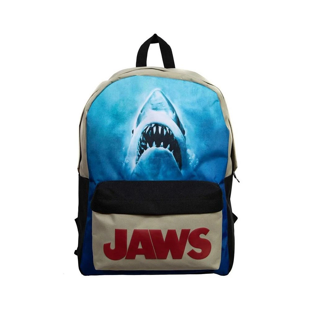 Bioworld Men's and Women's Blue Jaws Mixblock Laptop Backpack 1