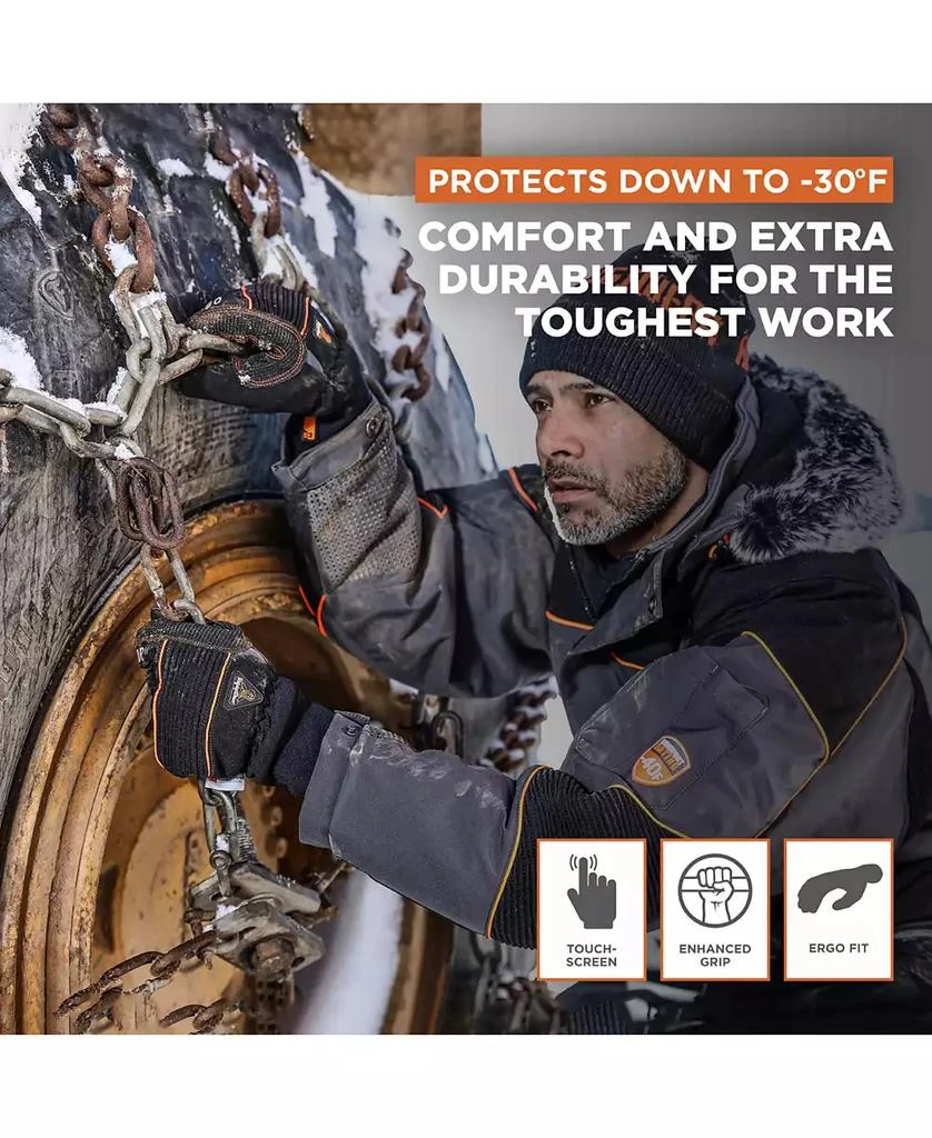 RefrigiWear Men's PolarForce Gloves - Extreme Cold Protection, Touchscreen Compatible, Kevlar Reinforced 4