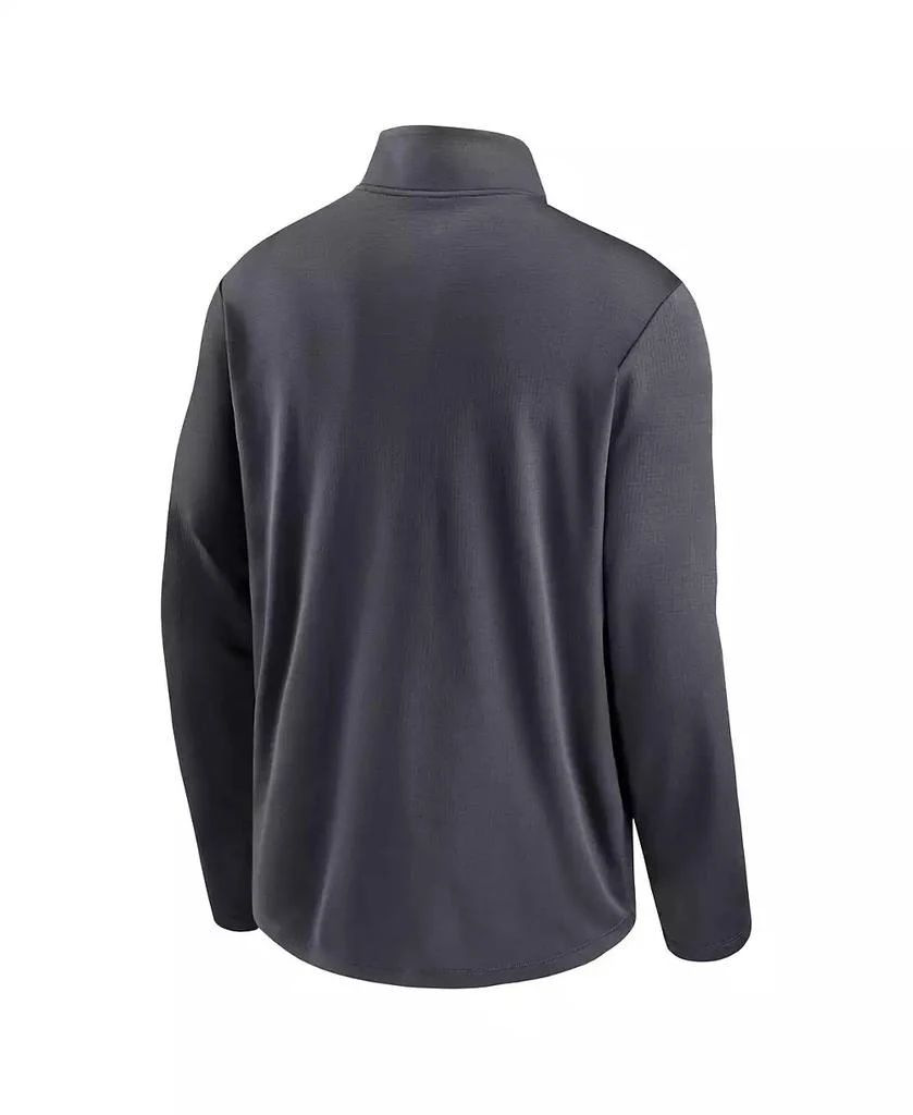 Jordan Men's Anthracite North Carolina Tar Heels Primetime Pacer Performance Half-Zip Top 2