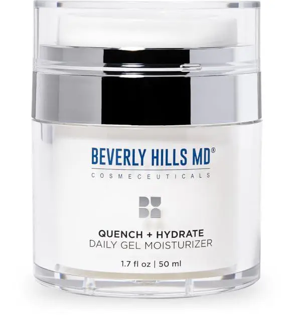 Beverly Hills MD Beverly Hills MD Quench + Hydrate Daily Gel Moisturizer- Visibly Smooth, Plump, Hydrate Face & Neck for Wrinkles, Sagging- Skin Smoothing & Re-Energizing- Visibly Reduce Signs of Aging w/Niacinamide
