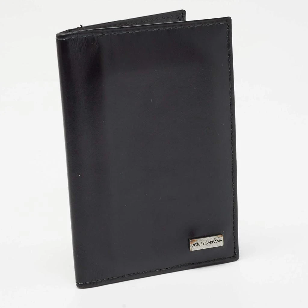 Dolce & Gabbana Dolce & Gabbana Black Leather Bifold Card Holder 3