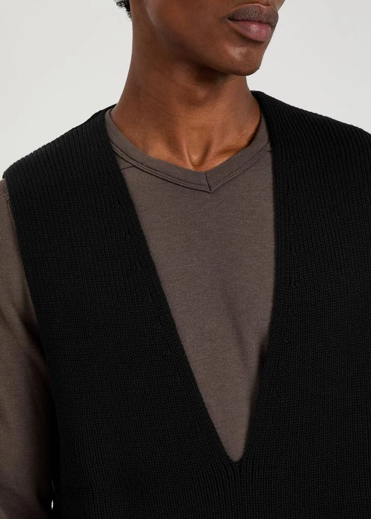 Rick Owens V-neck ribbed wool tank 5
