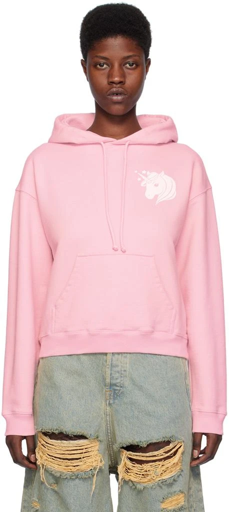 Vetements Pink Unicorn Hoodie 1