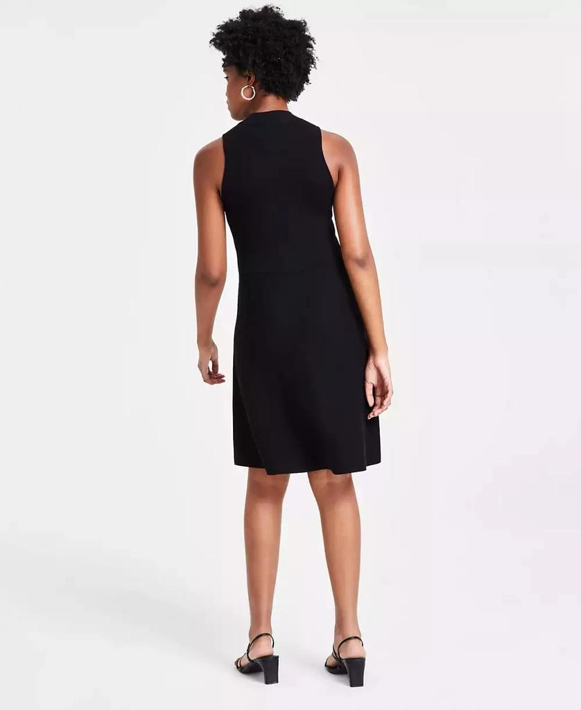 Bar III Women's Milano Mock-Neck Sleeveless Sweater Dress, Created for Macy’s 2