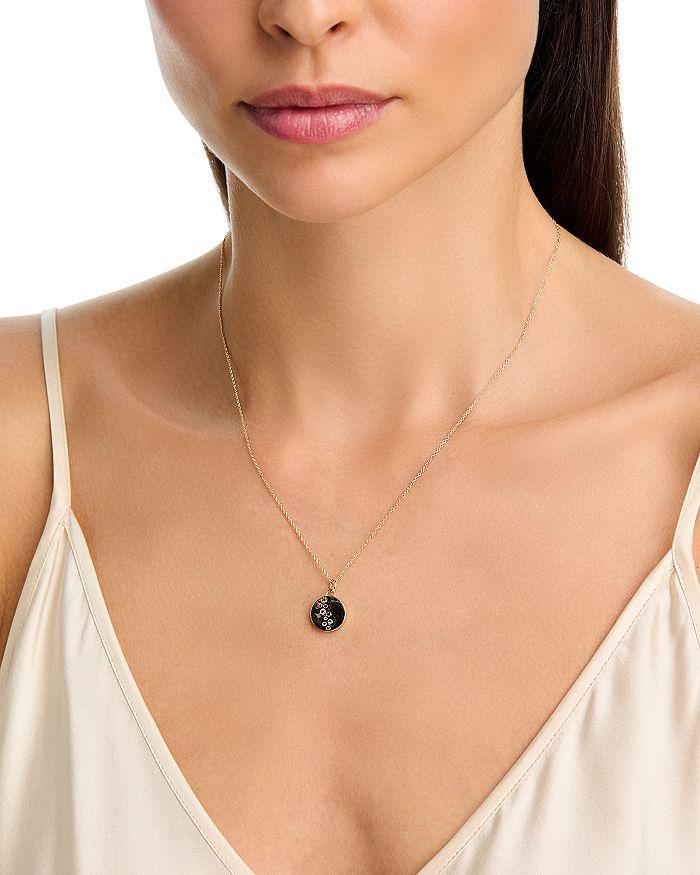 Moon & Meadow Multicolor Gemstone Disc Pendant Necklace in 14K Yellow Gold