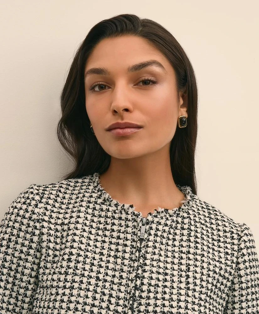 Brooks Brothers Boucle Zip-Front Jacket 2