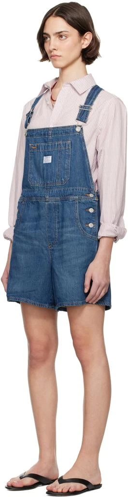 Levi
s Blue Utility Shortall Denim Overalls 4