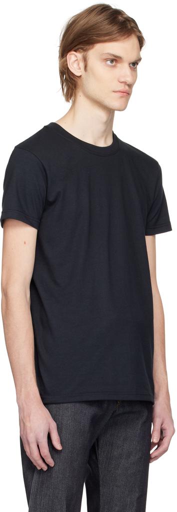 Naked & Famous Black Circular T-Shirt