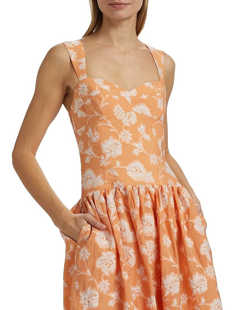 Amanda Uprichard Abernathy Fit & Flare Midi-Dress 6