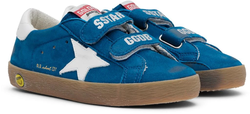 Golden Goose Kids Blue & White Old School Sneakers 4
