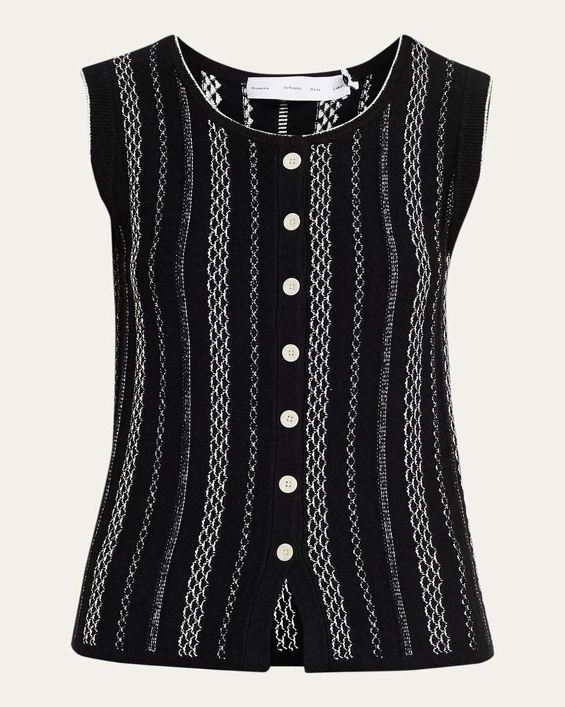 Proenza Schouler Alyna Textured Knit Vest