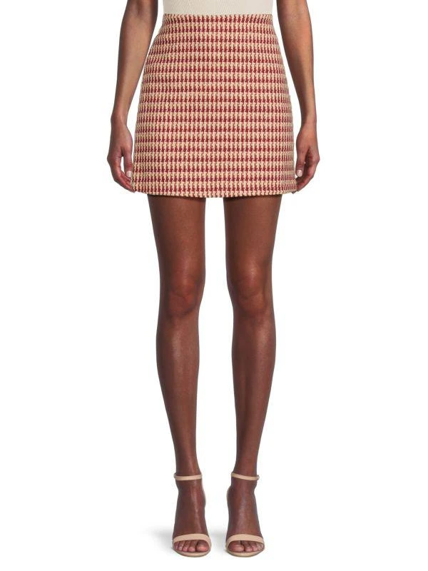 Wdny Houndstooth Mini Skirt 1
