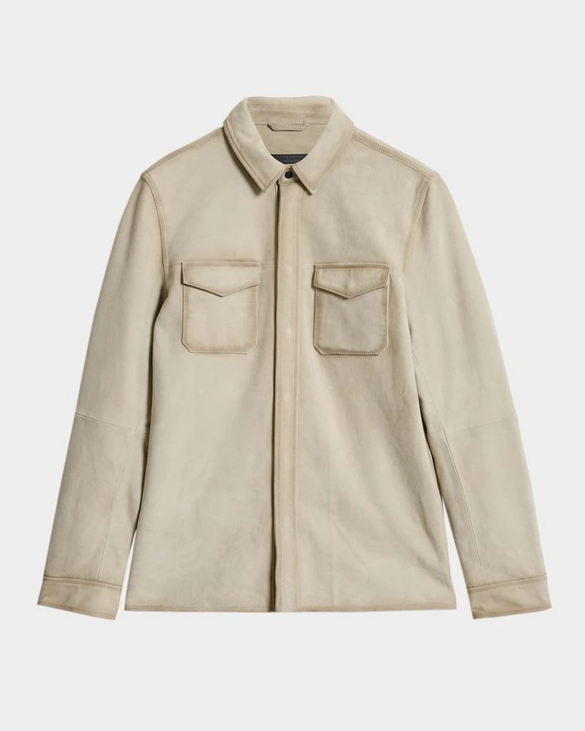 John Varvatos Men's Izzy Suede Shirt Jacket 1