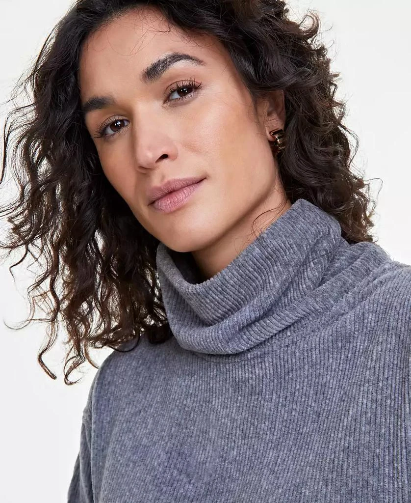On 34th Women's Ribbed Velour Turtleneck Top, Created for Macy's 3