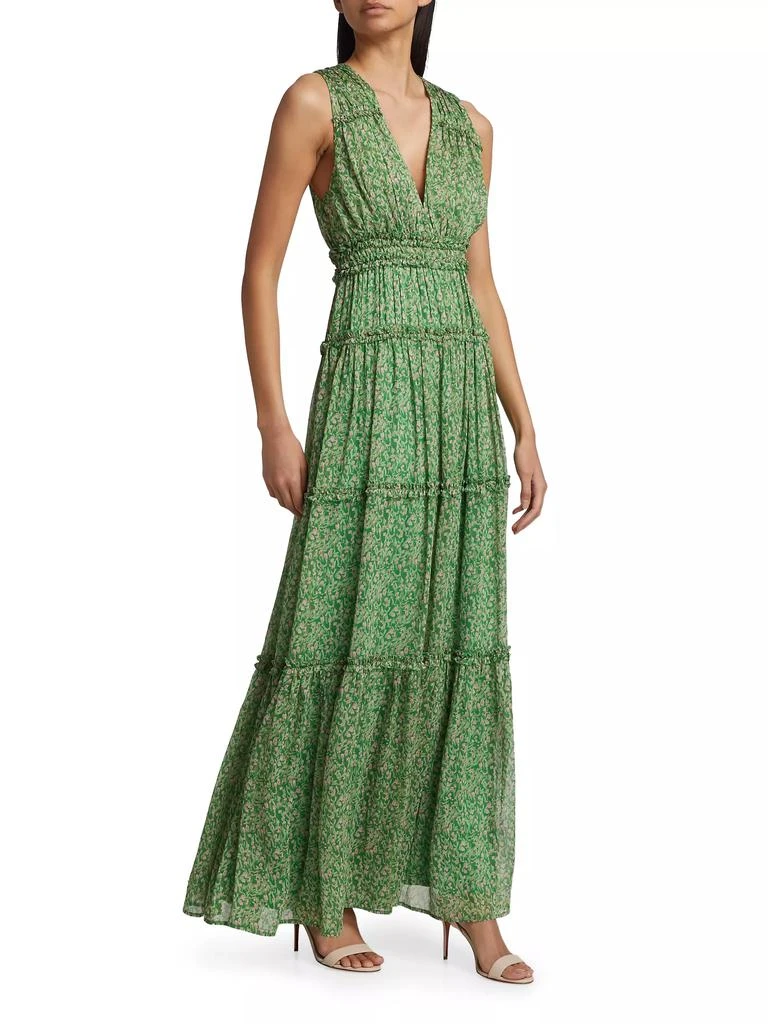 ASTR Edessa Floral Chiffon Maxi Dress 4