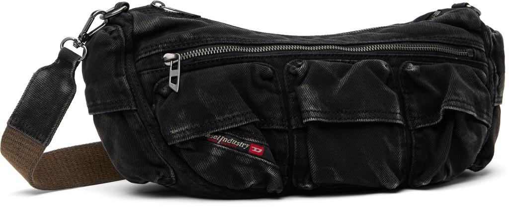 Diesel Black Multi-Pkts X Shoulder Bag - Shoulder Bags