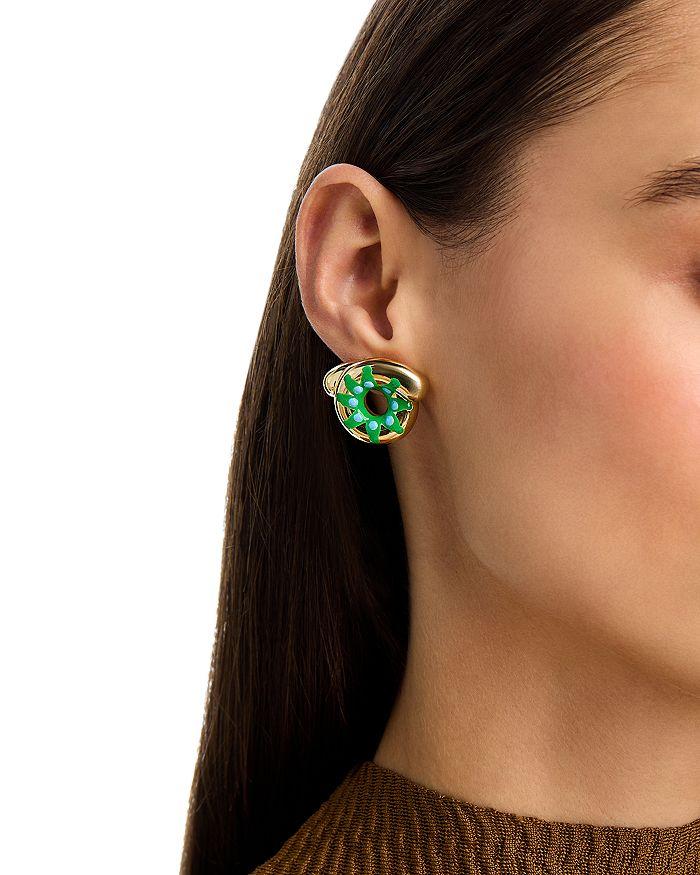 Bea Bongiasca Stud Earrings in 9K Yellow Gold