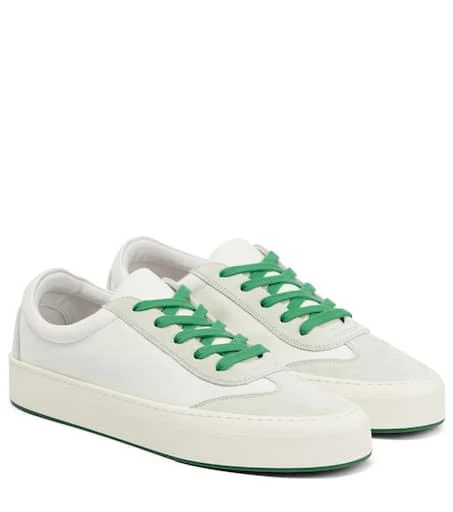 The Row Marley suede-paneled leather sneakers 1