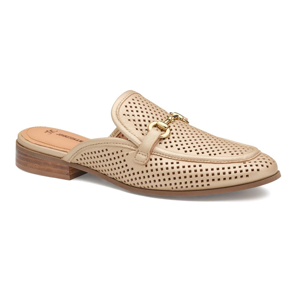 Johnston & Murphy Ali Perforated Bit Mule Loafers