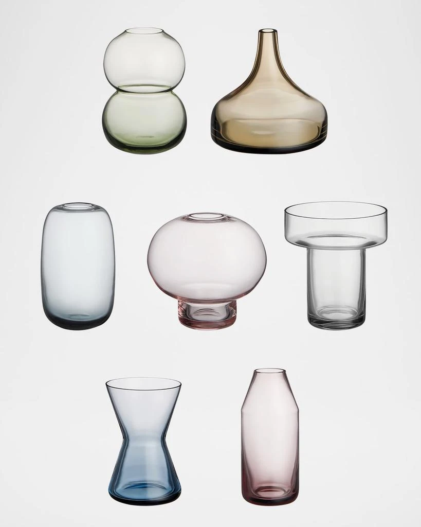Orrefors Midsummer Mini Glass Vases, Set of 7 1