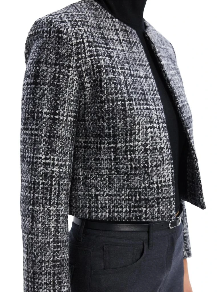 Theory Wool-Blend Tweed Crop Jacket 4