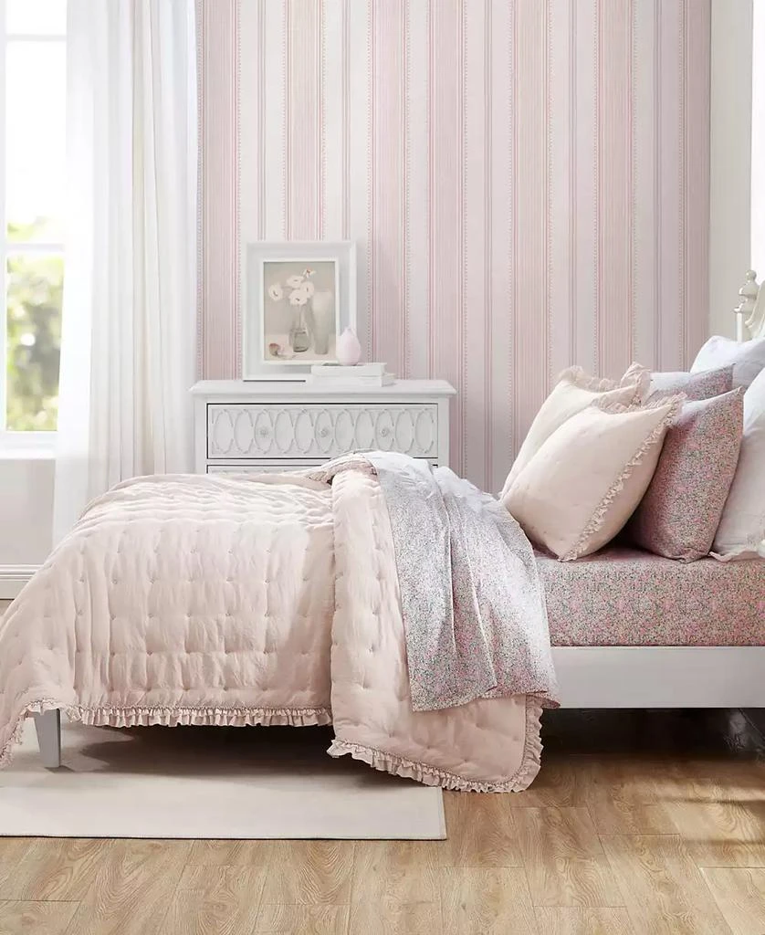 Laura Ashley Hailee Microfiber 3 Piece Quilt Set 3