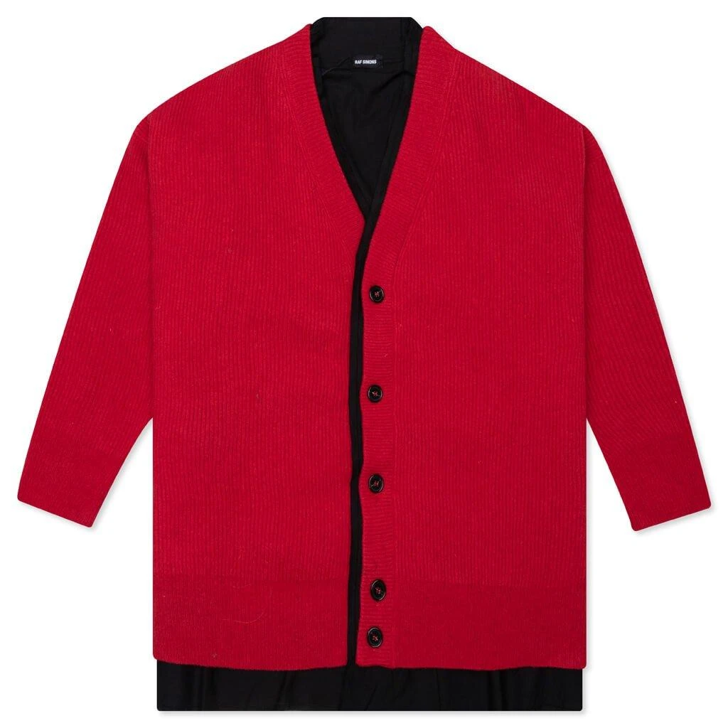 RAF SIMONS Raf Simons Oversized Ribbed Cardigan 1