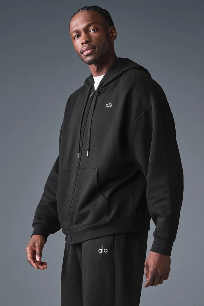 Alo Accolade Full Zip Hoodie - Black 4