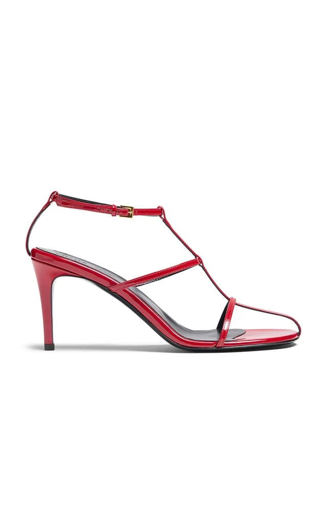 Khaite Khaite - Cage Patent Leather Sandals - Red - IT 36 - Moda Operandi 1