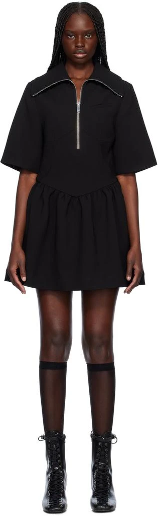 black bonded crepe mini dress Celena Burnout Mini Dress White / Floral