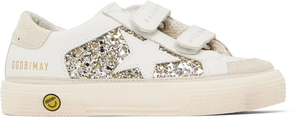 Shop Kids White Silver May School Sneakers on Sale at